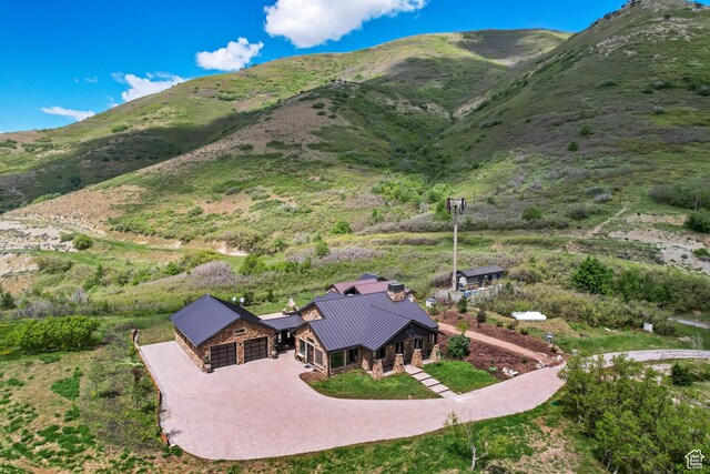 370 S Got Teeth Ln E, Emigration Canyon, UT 84108 - view from above of property with a mountainous background