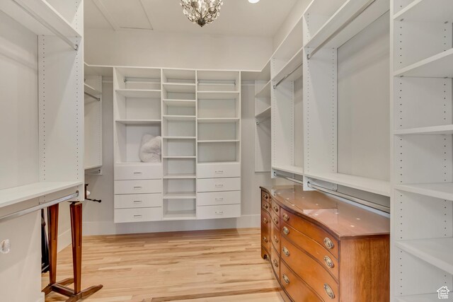 370 S Got Teeth Ln E, Emigration Canyon, UT 84108 - spacious closet featuring light wood finished floors