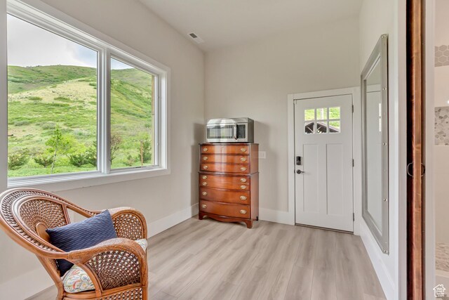 370 S Got Teeth Ln E, Emigration Canyon, UT 84108 - foyer entrance with light wood-type flooring and baseboards