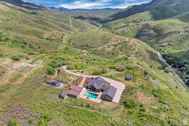 370 S Got Teeth Ln E, Emigration Canyon, UT 84108 - view of property location featuring a mountain backdrop and a pool area