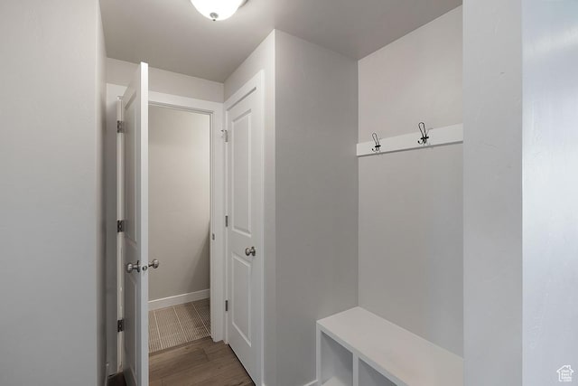 1308 E Daffodil Ct Unit 150, Layton, UT 84040 - mudroom featuring wood finished floors and baseboards