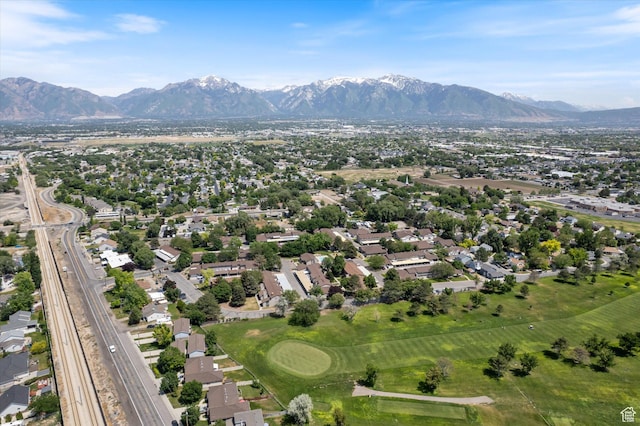 55 W San Rafael Ct S, West Jordan, UT 84088 - aerial view of property's location featuring a mountainous background and nearby suburban area