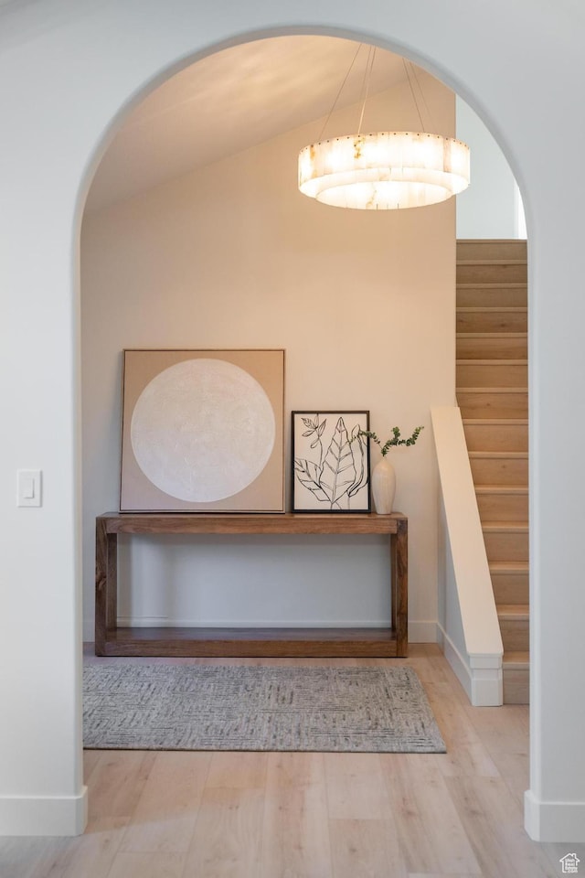 2795 E Palma Way, Cottonwood Heights, UT 84121 - stairs featuring wood finished floors and lofted ceiling