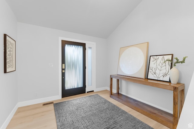 2795 E Palma Way, Cottonwood Heights, UT 84121 - entrance foyer with wood finished floors and vaulted ceiling