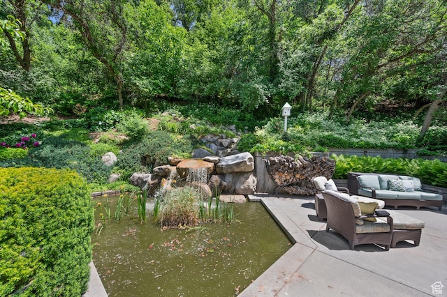 5757 S Holladay Blvd E, Holladay, UT 84121 - view of yard with outdoor lounge area and a patio