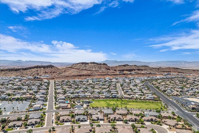 3075 E Delany Dr, St George, UT 84790 - aerial view of residential area with a mountain backdrop