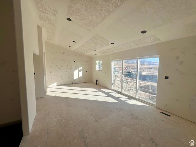 2352 E Blossom St, Eagle Mountain, UT 84005 - unfurnished room featuring vaulted ceiling