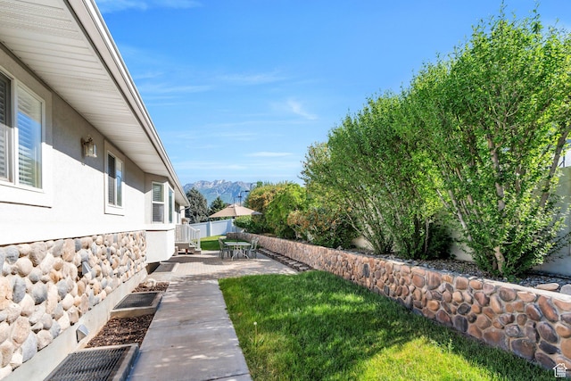 2522 N 1000 E, Provo, UT 84604 - fenced backyard featuring a patio area and a mountain view