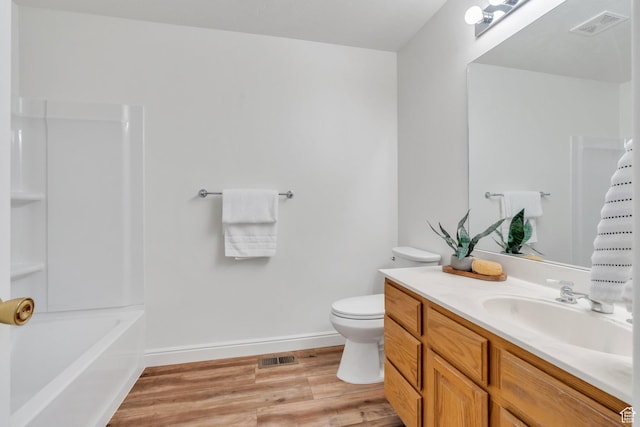2522 N 1000 E, Provo, UT 84604 - full bath with vanity, wood finished floors, and washtub / shower combination