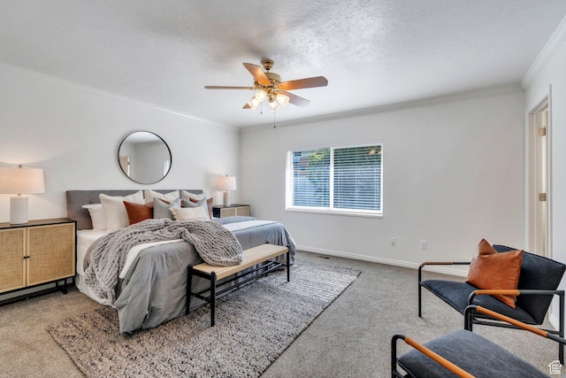 2522 N 1000 E, Provo, UT 84604 - carpeted bedroom featuring crown molding and a ceiling fan