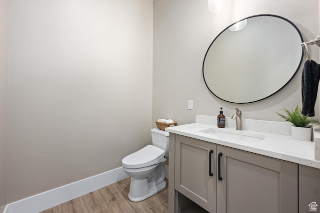 2530 S Monterosa Ln, St George, UT 84790 - bathroom featuring vanity and wood finished floors
