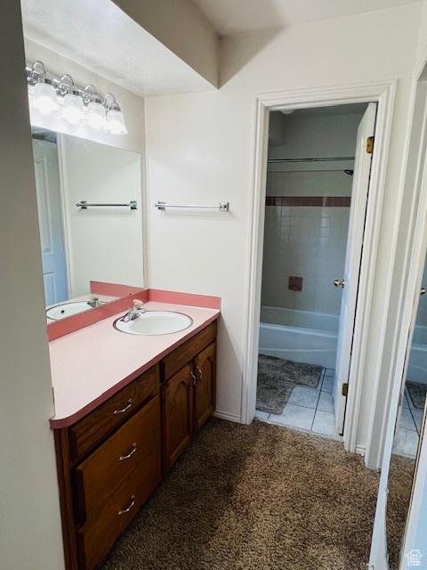 2908 N Cherry Dr E, North Ogden, UT 84414 - bathroom featuring vanity and tile patterned floors