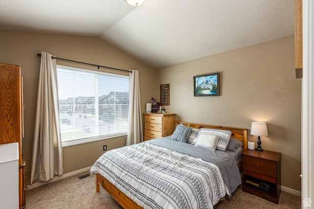 1150 N Wiltshire Dr W, North Salt Lake, UT 84054 - bedroom with carpet floors and lofted ceiling
