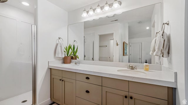 312 N 240 E, Vineyard, UT 84059 - full bathroom featuring double vanity and a stall shower