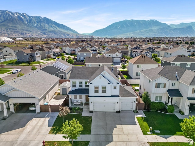 312 N 240 E, Vineyard, UT 84059 - aerial view of residential area with a mountain backdrop