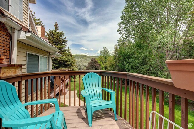 2953 W Wildflower Ct Unit 35, Park City, UT 84098 - wooden deck with a lawn