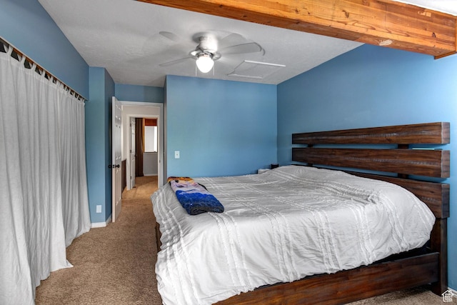 2953 W Wildflower Ct Unit 35, Park City, UT 84098 - carpeted bedroom featuring attic access and ceiling fan
