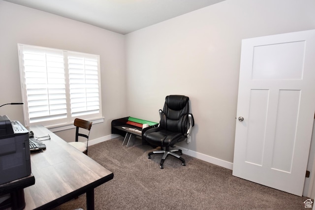 397 S Trejo Ridge Rd E, Grantsville, UT 84029 - carpeted home office featuring baseboards