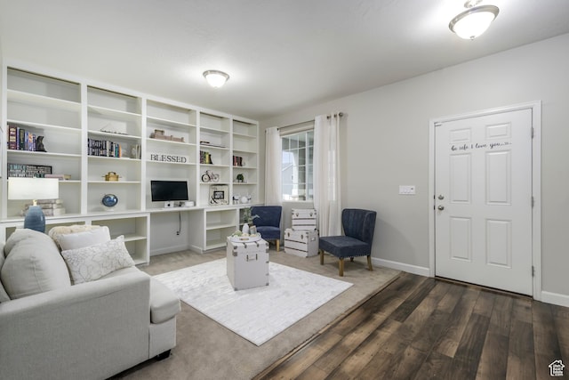 6459 N Star Discovery Way W, Stansbury Park, UT 84074 - living area with wood finished floors and a desk