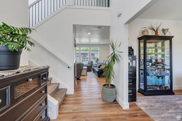 113 N 1400 E, Pleasant Grove, UT 84062 - entryway with stairs and light wood-style floors