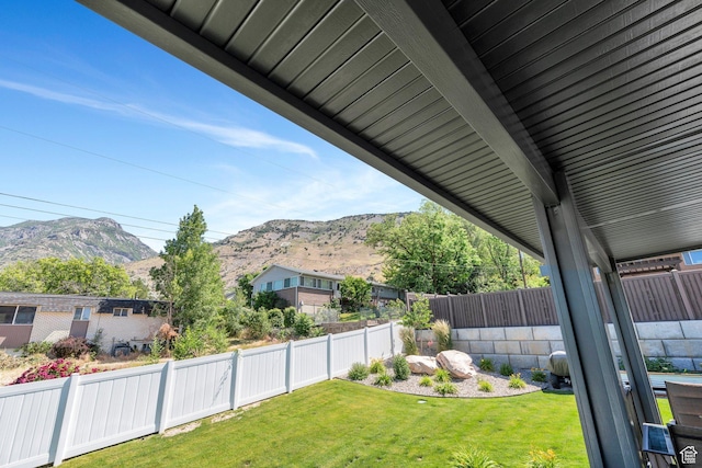 113 N 1400 E, Pleasant Grove, UT 84062 - fenced backyard with a mountain view