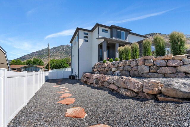 113 N 1400 E, Pleasant Grove, UT 84062 - view of side of property with a fenced backyard and a mountain view