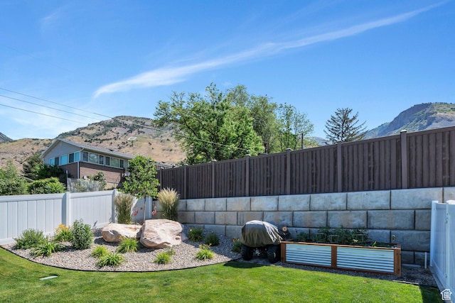 113 N 1400 E, Pleasant Grove, UT 84062 - fenced backyard with a mountain view
