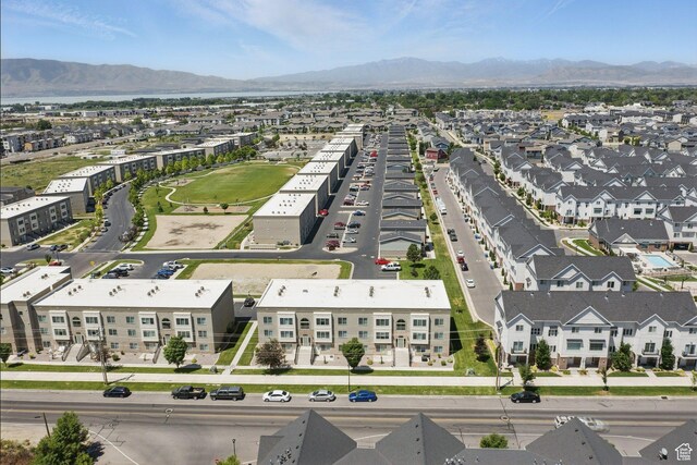477 S 850 E, American Fork, UT 84003 - aerial view of residential area with a mountain backdrop