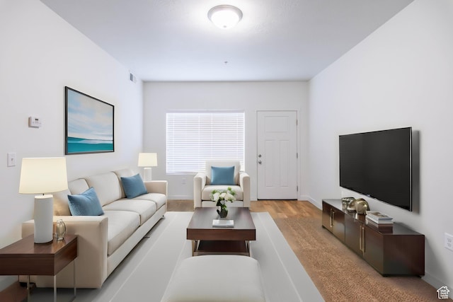 477 S 850 E, American Fork, UT 84003 - living area with baseboards and light wood-style floors