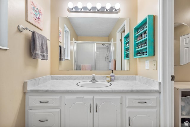 2673 E Toni Cir S, Cottonwood Heights, UT 84121 - full bathroom featuring vanity and a shower stall