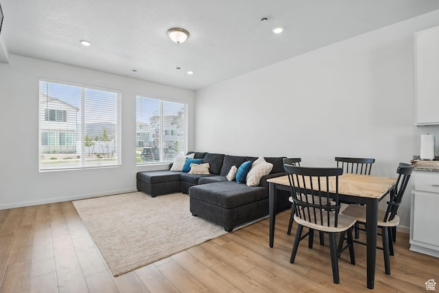 98 E Stroll Ave Unit 809, Saratoga Springs, UT 84045 - living room featuring light wood-style flooring and recessed lighting
