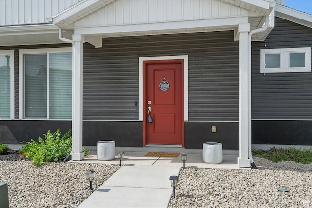 98 E Stroll Ave Unit 809, Saratoga Springs, UT 84045 - view of exterior entry featuring board and batten siding