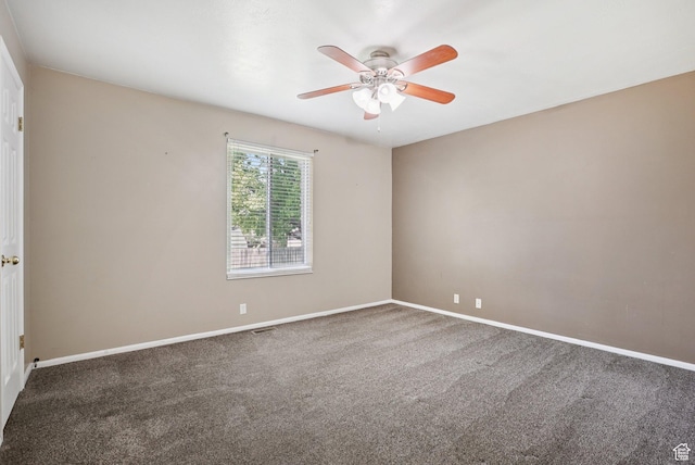 5024 W Shooting Star Ave, West Jordan, UT 84081 - spare room with carpet flooring and a ceiling fan