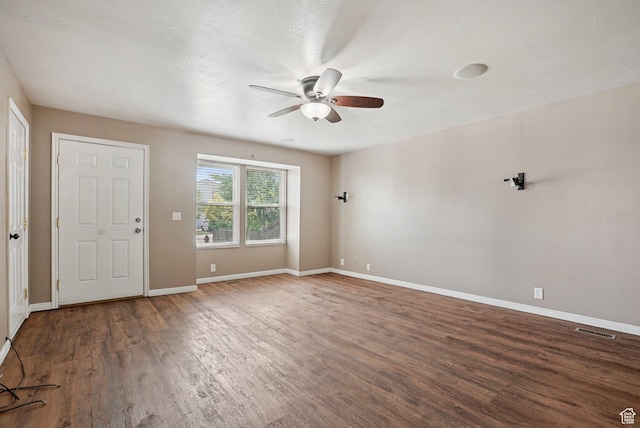 5024 W Shooting Star Ave, West Jordan, UT 84081 - unfurnished room featuring a ceiling fan and wood finished floors