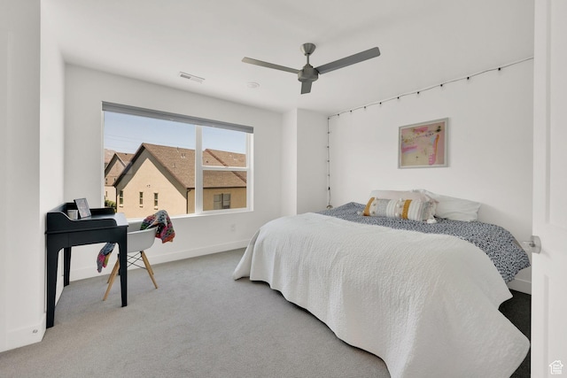 6366 W Sugarcane Dr S Unit 310, South Jordan, UT 84009 - bedroom with carpet floors and ceiling fan