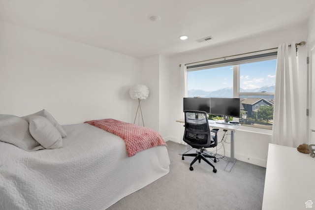 6366 W Sugarcane Dr S Unit 310, South Jordan, UT 84009 - bedroom featuring carpet, a desk, and recessed lighting