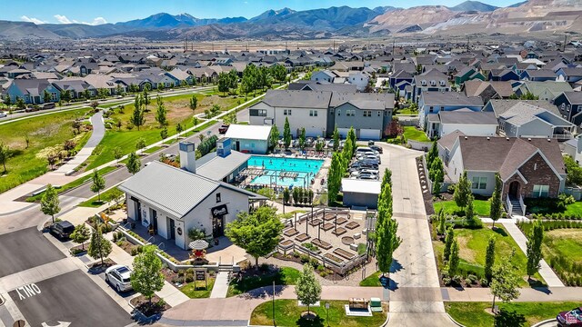 6366 W Sugarcane Dr S Unit 310, South Jordan, UT 84009 - aerial view of residential area with a mountain backdrop