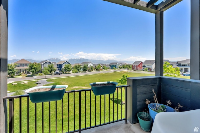 6366 W Sugarcane Dr S Unit 310, South Jordan, UT 84009 - balcony featuring a residential view