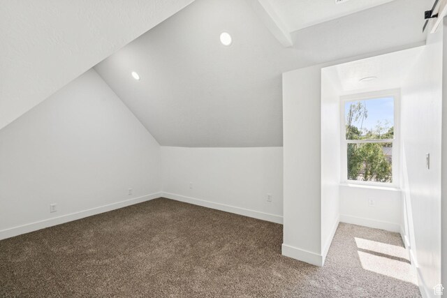 213 E 500 N, Nephi, UT 84648 - bonus room featuring vaulted ceiling, carpet, and recessed lighting