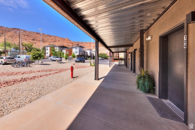 443 W Kane Creek Blvd Unit A104, Moab, UT 84532 - view of patio / terrace with a mountain view
