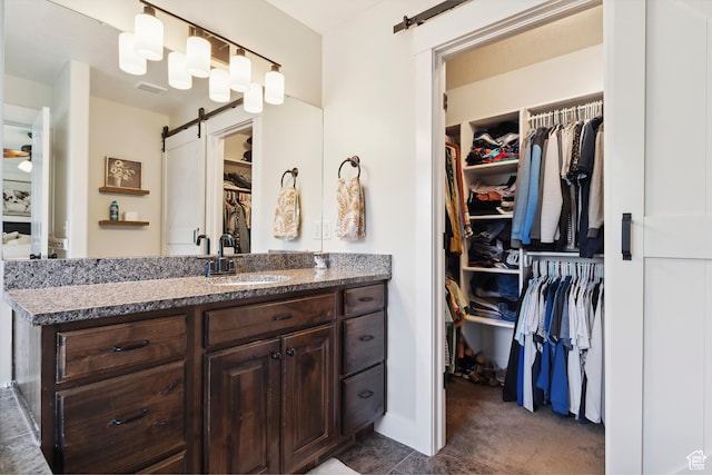 1412 S 4175 W, Syracuse, UT 84075 - bathroom featuring vanity and a spacious closet