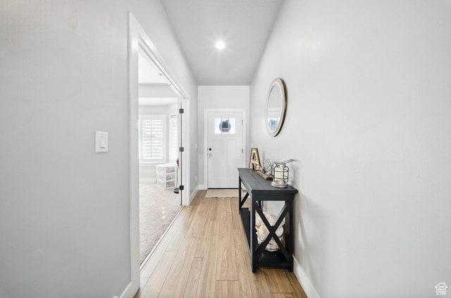 4888 W Transcendent Ct, West Jordan, UT 84081 - corridor with light wood-style floors and recessed lighting
