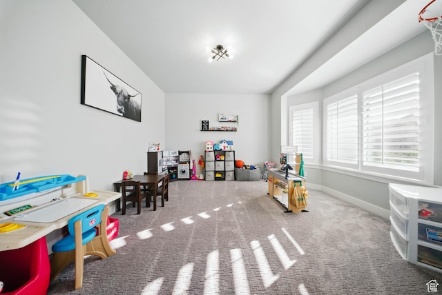 4888 W Transcendent Ct, West Jordan, UT 84081 - recreation room featuring carpet floors and baseboards
