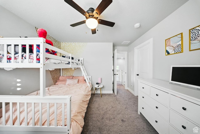 4888 W Transcendent Ct, West Jordan, UT 84081 - carpeted bedroom with baseboards and ceiling fan