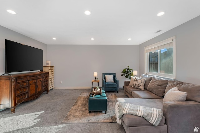 7839 N Apache Ln E, Eagle Mountain, UT 84005 - living area with carpet and recessed lighting