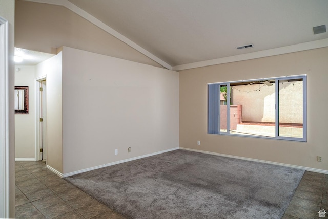 301 S 1200 E Unit 64, St George, UT 84790 - empty room featuring vaulted ceiling and carpet floors