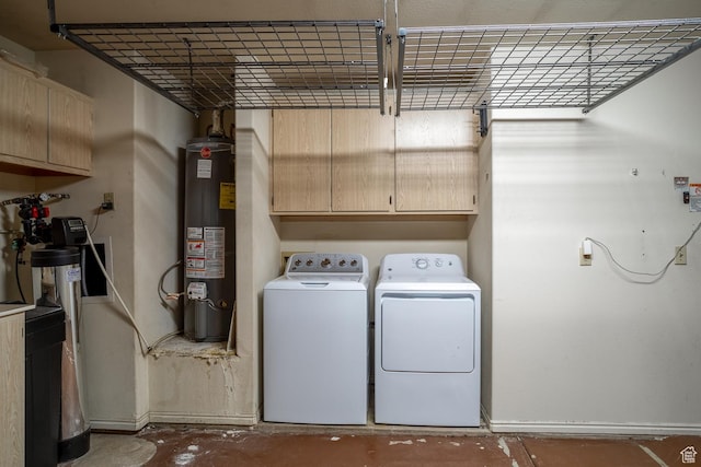 301 S 1200 E Unit 64, St George, UT 84790 - washroom with gas water heater, washer and dryer, and cabinet space
