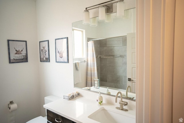 1060 N Ocotillo Dr, Washington, UT 84780 - bathroom with vanity and a shower with curtain