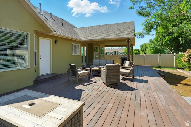 7414 S Regal Dr, West Jordan, UT 84081 - wooden terrace with an outdoor hangout area