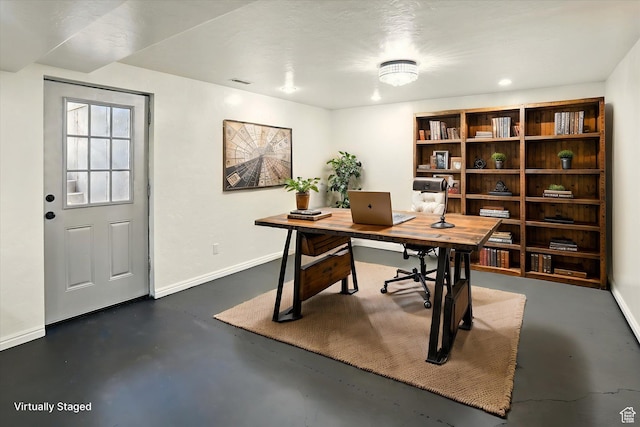 7414 S Regal Dr, West Jordan, UT 84081 - office space featuring finished concrete flooring and baseboards